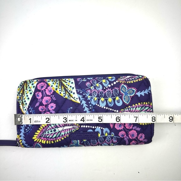 Vera Bradley Wallet Batik Leaves Quilted Accordion Organizer New - Picture 5 of 7